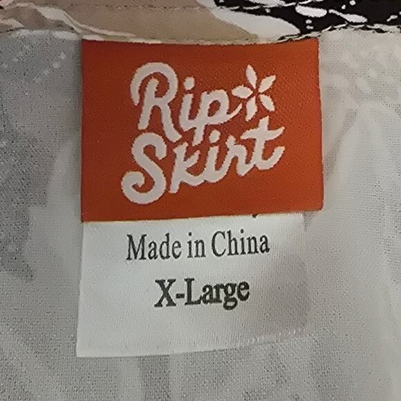 Rip Skirt Hawiian Floral Adjustable Wrap Skirt Vacation Cruise Women's XL - Picture 4 of 5